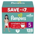 thumbnail image 1 of Pañales Pampers Cruisers 360, tamaño 5, suministro para un mes, 128 unidades, 1 of 8