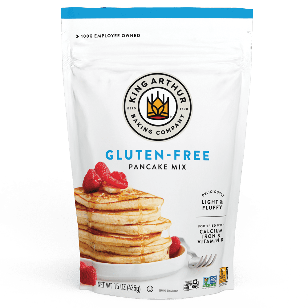 (6 pack) King Arthur Baking Company, Gluten-Free, Non-GMO Project Verified, Certified Kosher Pancake Mix, 15 oz Box