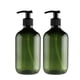 thumbnail image 2 of ML 500 botellas reciclables con tapón de plástico PET transparente negro de 2 piezas, productos de plástico para el baño, 2 of 3