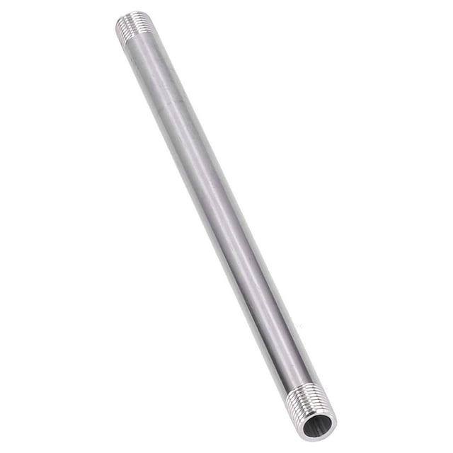 Fyydes Pipe Fittings,Stainless Steel Threaded Pipe,G1/4 Male Thread 20cm Stainless Steel Pipe Fittings Threaded Pipe Attachment Joint For Plumbing