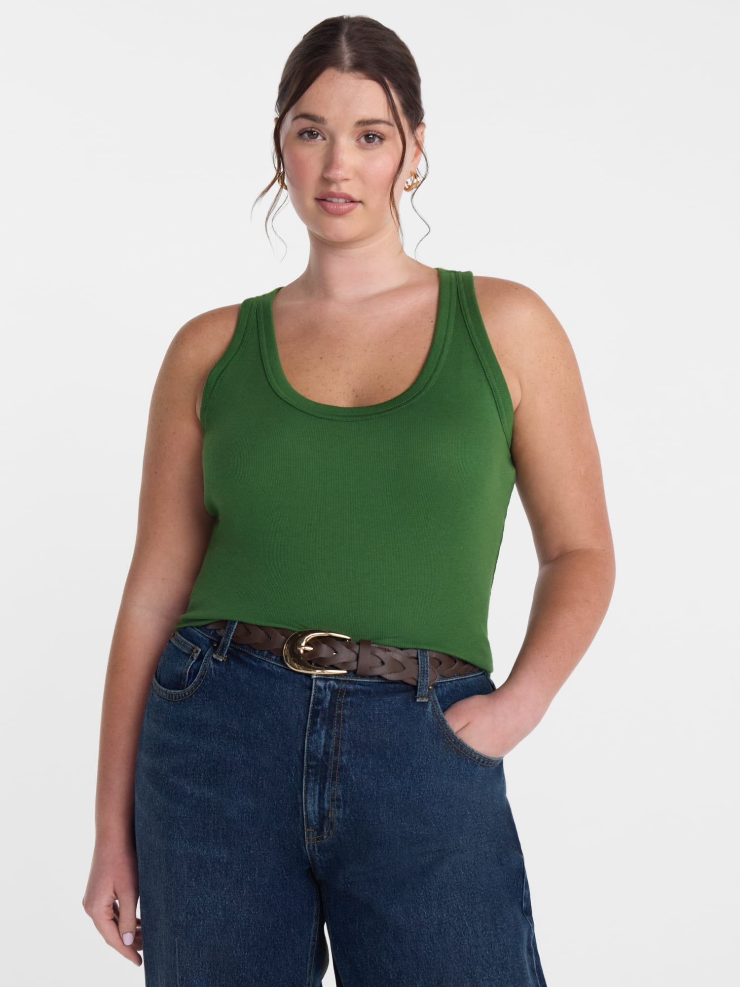 Scenario Women's Rib Tank Top, Sizes XS-XXXL