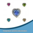 thumbnail image 2 of destyer Mood Rings Unicorn Adjustable Different Styles Not Easy to Break Beautiful Changeable Temperature Jewelry Unique Design Party Big Peach Heart Gem, 2 of 5
