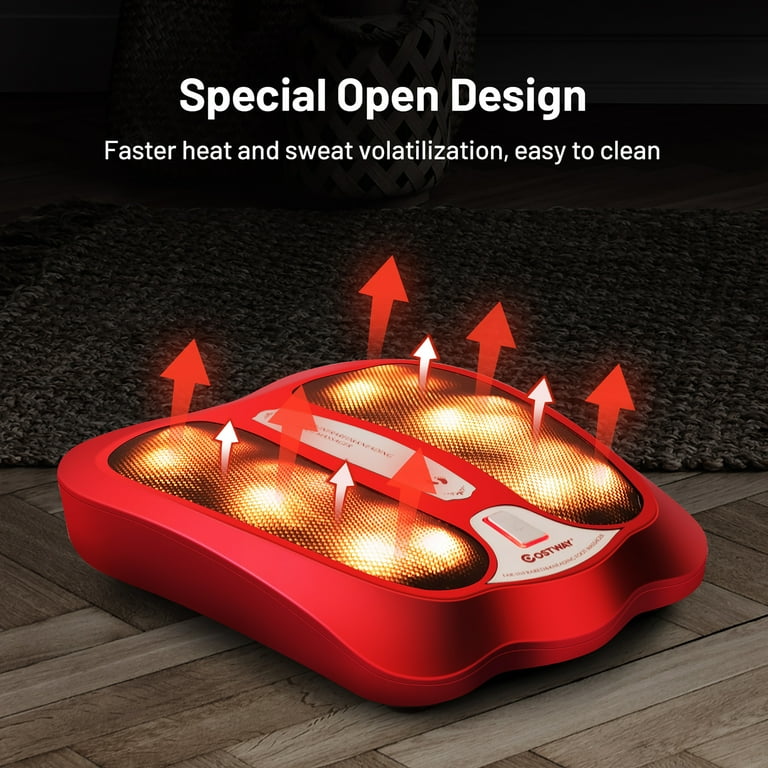 Costway 3-in-1 Infrared Foot, Back & Calf Massager, Portable