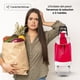 thumbnail image 4 of Carrito Plegable Multifuncional Queen Sense Ideal Para Mandado Supermercado Con Bolsa De Lona Color Rojo, 4 of 6