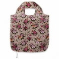 thumbnail image 1 of Flower Reusable Portable Bag, Floral Pattern with Roses Twig Warm Colors Flower Arrangement Bouquets, Fabric Market Bag Sturdy Easy to Clean Foldable Slim Design, Tan Pink Dark Green, by Ambesonne, 1 of 4
