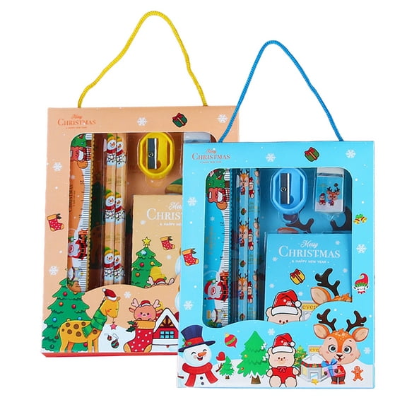 Christmas Theme Stationery Sets Pencils Christmas Stationery Bag Stuffers Stationary Suit Christmas Goody Bag Stuffers