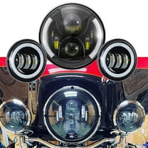 1pcs Motorcycle 7 inch LED Headlight for Harley Electra Glide Ultra Limited Ultra Classic Electra Street Road King Headlamp