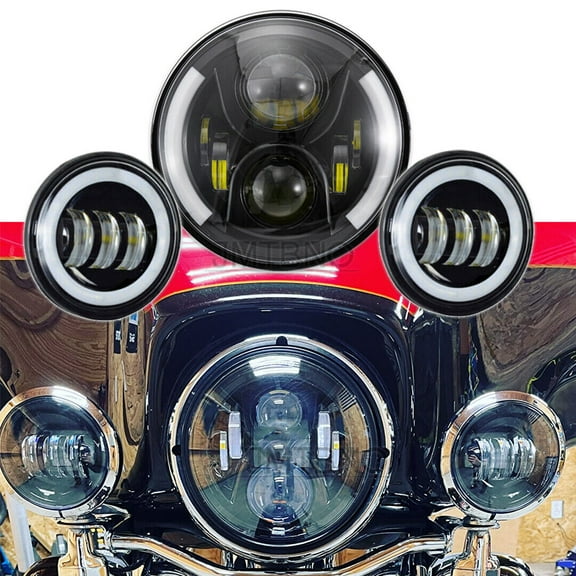 1pcs Motorcycle 7 inch LED Headlight for Harley Electra Glide Ultra Limited Ultra Classic Electra Street Road King Headlamp