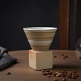 thumbnail image 3 of Taza de café de cerámica, taza para beber, taza de de 150ml, taza para servir, taza de té, taza de cerámica para el hogar, cafetería, Blanco y Marrón Baoblaze Taza de café, 3 of 8