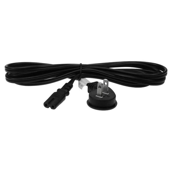 SF Cable NEMA 1-15P to C7 Non-Polarized Angle Power Cord, 10 feet - 18 AWG