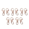 thumbnail image 2 of jifeng 10pcs Lobster Clasps Rose Gold Rings Snap Connector for Necklace Jewelry Making, 2 of 7