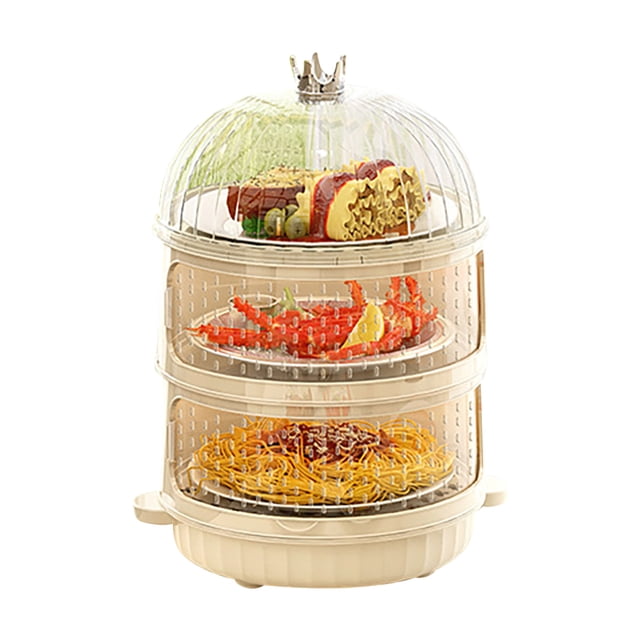 Caja de Almacenamiento de Alimentos ANGGREK Multifunción Con Cubierta Para Cocina
