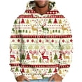 thumbnail image 3 of VBTAPA Big and Tall Hoodies for Men 2024 Christmas Printed Long Sleeve Drawstring Hooded Sweatshirt Baggy Casual Holiday Pullover Hoodie with Kangaroo Pocket Flash Deals Today Multicolor XL, 3 of 6