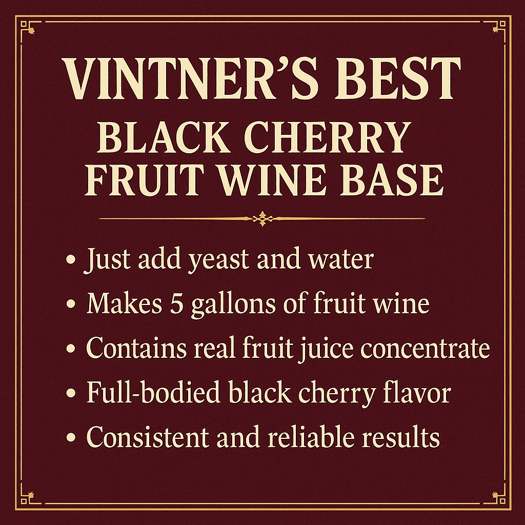 LD Carlson Vintner's Best Black Cherry Fruit Wine Base