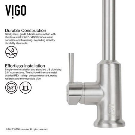Vigo All In One 29 Undermount Stainless Steel Double Bowl Kitchen Sink And Faucet Set Vigo All In One 29 Undermount Stainless Steel Double Bowl Kitchen Sink And Faucet Set