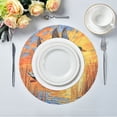 thumbnail image 5 of 15.4inch Round Placemats, DIY Printing Design, Suitable for Kitchen, Table Party Decoration Mallard Ducks in Flight, 5 of 7