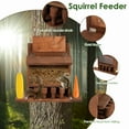 Squirrel Feeder Sturdy Easy to Install Squirrel Picnic Table Feeder