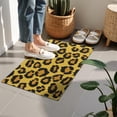 thumbnail image 4 of Yellow and Black Of Leopard Print Door Rugs,Washable Non Slip Door Mats Indoor,Decorative Door Mats,Entry Mat Indoor for Entrance,Bedroom,Kitchen,Bathroom,16"x24", 4 of 6