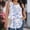 Light Blue, variant on Women's Plus Size Tank Tops Loose Fit with Printed Design for Casual Home Wear