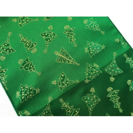 

Christmas Holidays Brocade Collection In Glittery Tree Print Table Runner