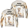 thumbnail image 3 of Happy Anniversary Labrador Retriever Celebrates Wedding Love Family Party All Over Print 3D Sweatshirt Unisex Merch Lab Dog Lover Gifts - 01015, 3 of 6