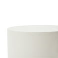 thumbnail image 5 of Elementi Rome Side Table Set of 2 Indoor Outdoor Patio Tables Outdoor Furniture Coffee Table Set End Table Living Room Furniture Bedside Tables Nightstand Accent Tables Concrete, Cream White - Round, 5 of 6