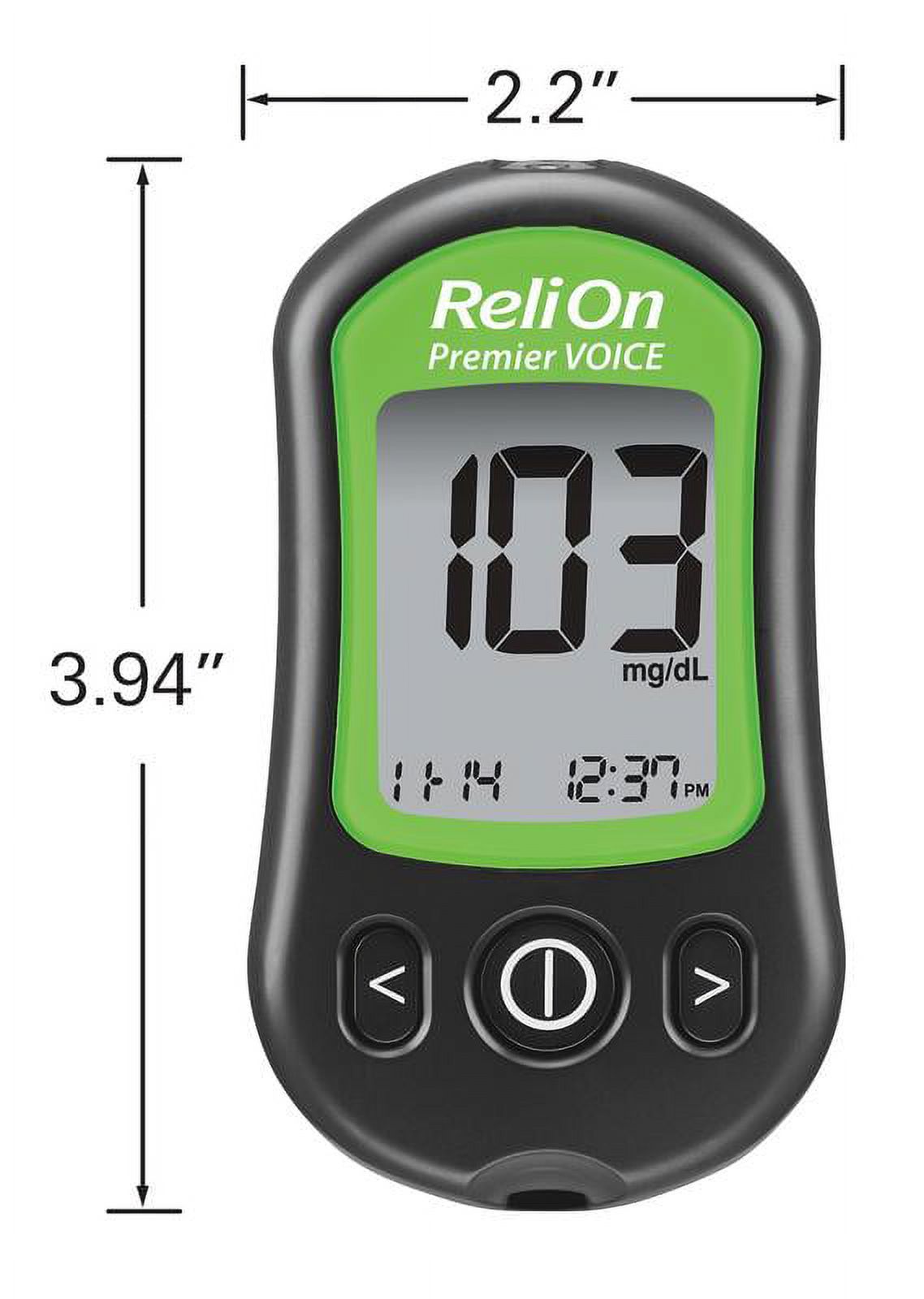 ReliOn Premier VOICE Blood Glucose Monitoring System - image 2 of 8
