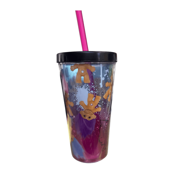 Trolls 16 oz Double Wall Tumbler with Straw and Lid – BPA Free