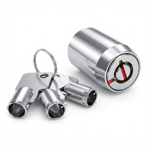 Cerradura NiceGo de cilindro tubular de 19 mm para puerta enrollable con 3 llaves