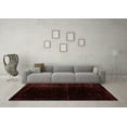 thumbnail image 3 of Ahgly Company Machine Washable Indoor Rectangle Abstract Red Modern Area Rugs, 8' x 10', 3 of 4
