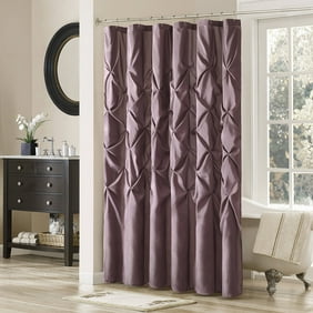 510 Design Mervyn Solid Ruched Shower Curtain With Liner Walmart Com