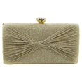 thumbnail image 1 of MesaSe PU Crossbody Pouch Fashion Durable Lightweight Attending Banquets (Gold), 1 of 6