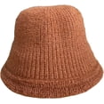 thumbnail image 5 of CoCopeaunts Knitted Bucket Hat for Women Autumn Winter Solid Color Versatile Wool Hat, Fashionable Outdoor Warm Fisherman Hat, 5 of 8