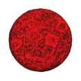 thumbnail image 2 of Gaeub Red Rose 14-17in Tire Cover, Spare Tire Cover, for Camper Caravan, Trailer, Car, Truck, SUV, Jeep - 15 inch, 2 of 9