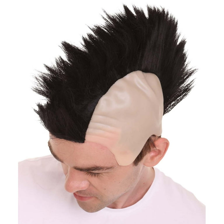 Colored top mohawk wig