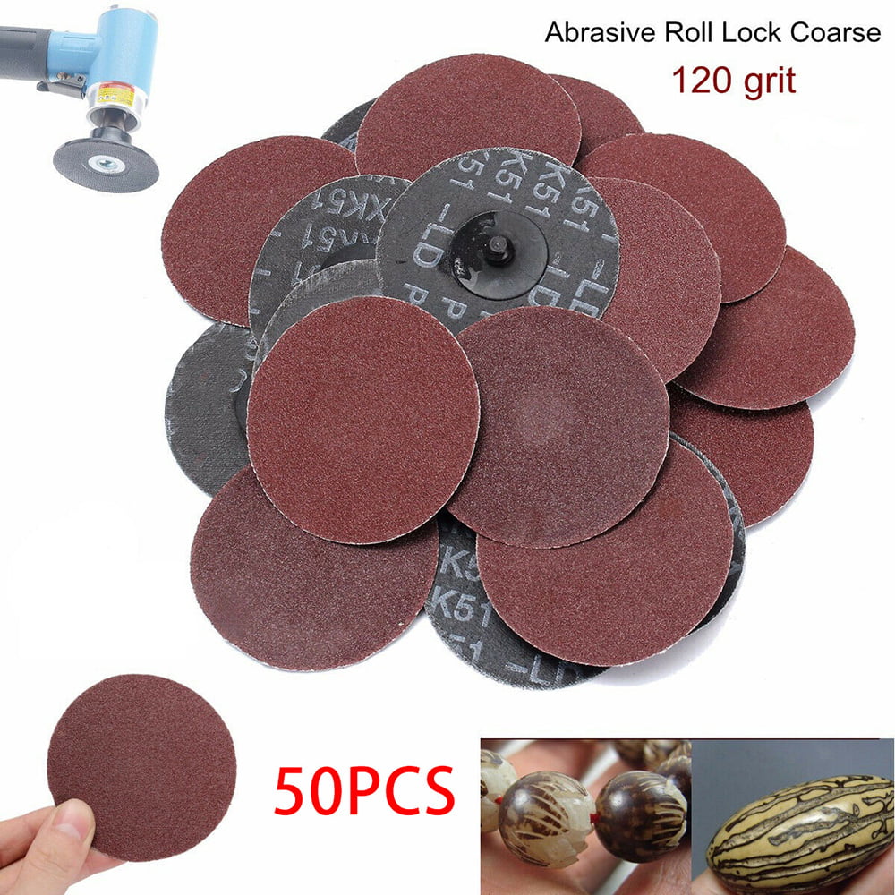 Bicycle Parts,Stainless Steel Polishing 50Pcs 2 Inch 180 Grit Type R Roloc Quick Change Sanding Discs Abrasives Tool for Motorcycles 