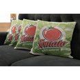 thumbnail image 2 of Ambesonne Antique Throw Pillow Cover 4 Pack, Vintage Tomato Poster, 16", Green Red, 2 of 6