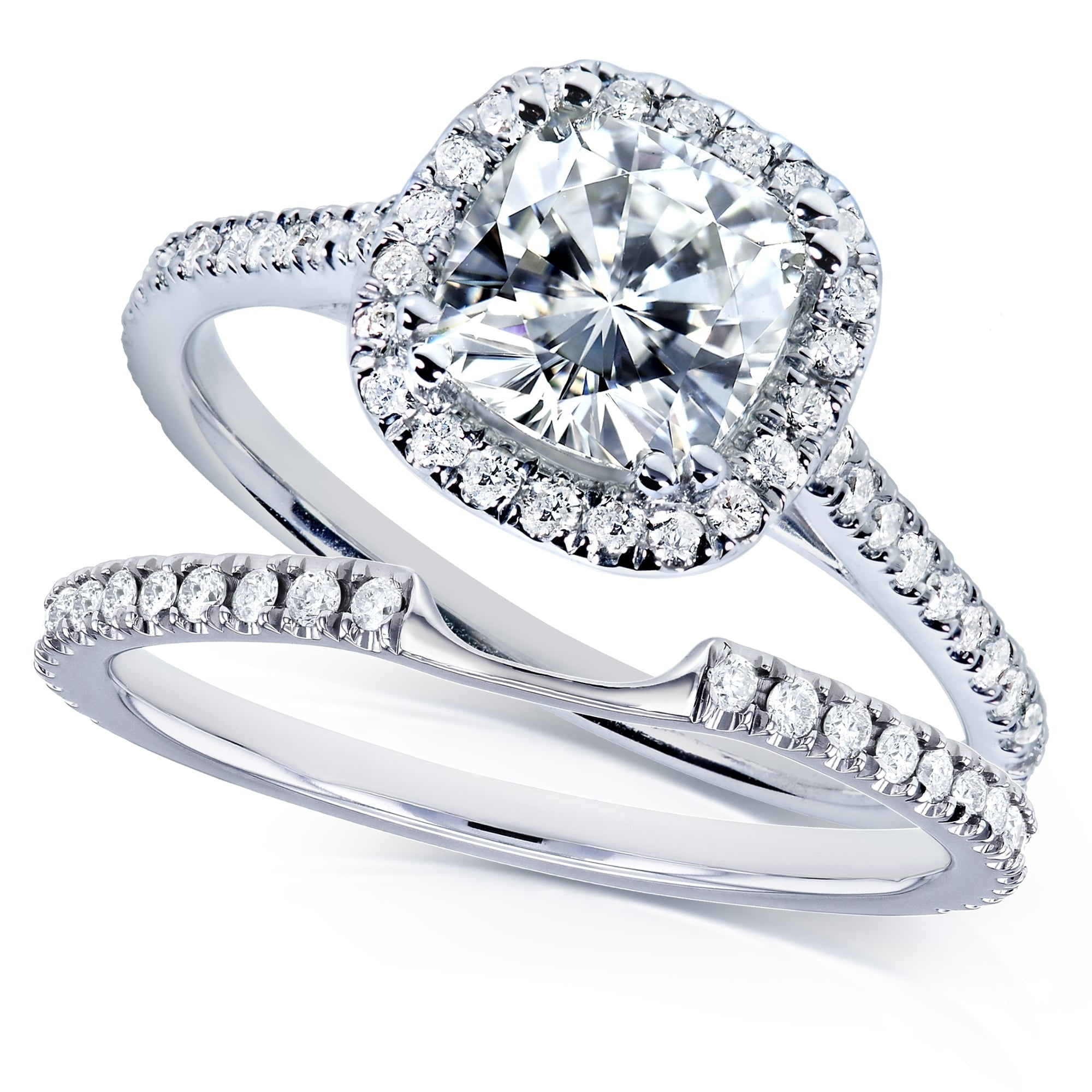Details about   Round Cubic Zirconia Band Ring Women Engagement Jewelry 14K White Gold Plated 