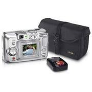 Angle View: Kodak 4 MP CX7430 EasyShare Digital Camera & Travel Kit