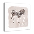 thumbnail image 2 of Creative Products Watercolor Zebra 24x24 Canvas Wall Art, 2 of 5