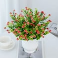 thumbnail image 4 of Artificial Plastic Flowers Fake Eucalyptus Plant Wedding bridal bouquet Christmas Decor Vase for Home windowsill bonsai Festival, 4 of 10