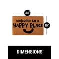 thumbnail image 5 of SlipToGrip 16x24 Inches Coir Doormats for Outdoor Entrance - Welcome Mat with Non-Slip Rubber Backing, Heavy Duty Door Mats Outdoor Coir, Spring Doormat, Blank Design, Happy Place Variant, 5 of 5