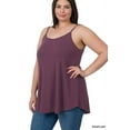 thumbnail image 5 of TheLovely Women & Plus Front and Back Reversible Spaghetti Strap Flowy Cami Tank Tops, 5 of 6