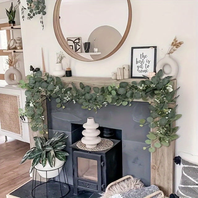 Enredadera de follaje artificial, guirnalda decorativa con vegetación falsa, planta trepadora con hojas simuladas, 180 cm para decoración del hogar