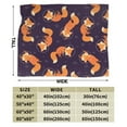thumbnail image 3 of Space Fox Pattern Blanket Astronaut Animal Galaxy Print Throw for Kids Adults, 3 of 9