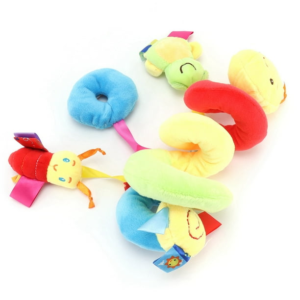 Juguetes para cochecito de cuna, juguetes de peluche para cochecito de bebé, juguetes de actividades en espiral, juguetes de peluche en espiral creados con maestría