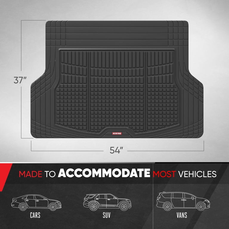 Motor Trend FlexTough Rear Cargo Mat, Trimmable SUV Trunk Liner photo 3