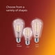 thumbnail image 3 of Bombilla LED Philips, 40 W, A19, diseño vintage Edison Spiral, paquete de 1 unidad, 3 of 7