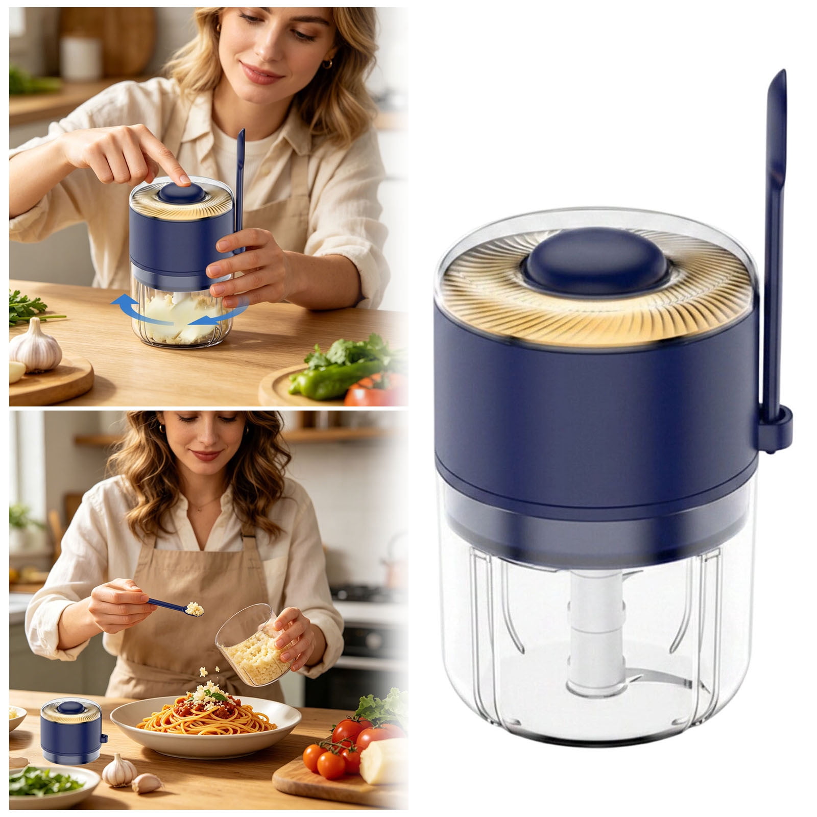 LLDYYDS Food Processor Electric , Mini Food Chopper, Garlic Crusher, Onion Chopper, Portable Mini Food Processor for Garlic