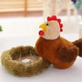 thumbnail image 4 of Peluches De Pollo, Peluche De Mamá Gallina De Granja Con Peluche De Gallinero Con Sonido-AM, 4 of 5
